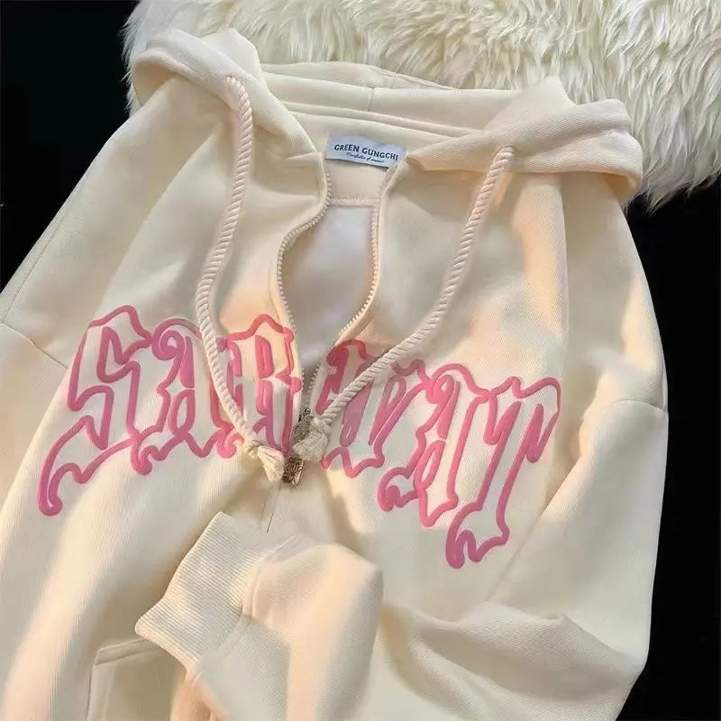 Vintage Hoodie Street Wear