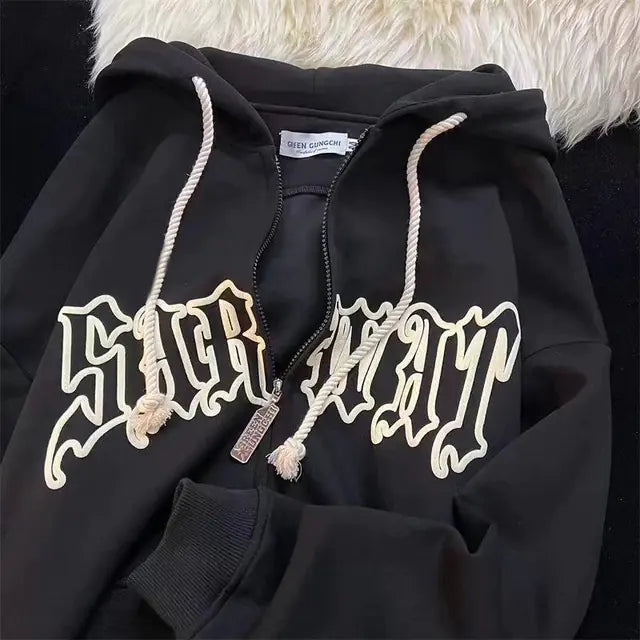Vintage Hoodie Street Wear