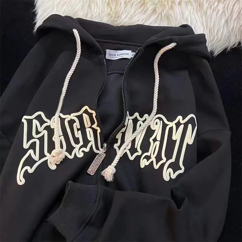 Vintage Hoodie Street Wear