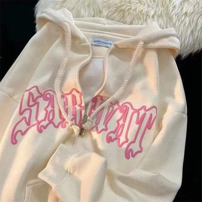 Vintage Hoodie Street Wear