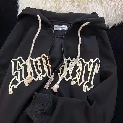 Vintage Hoodie Street Wear